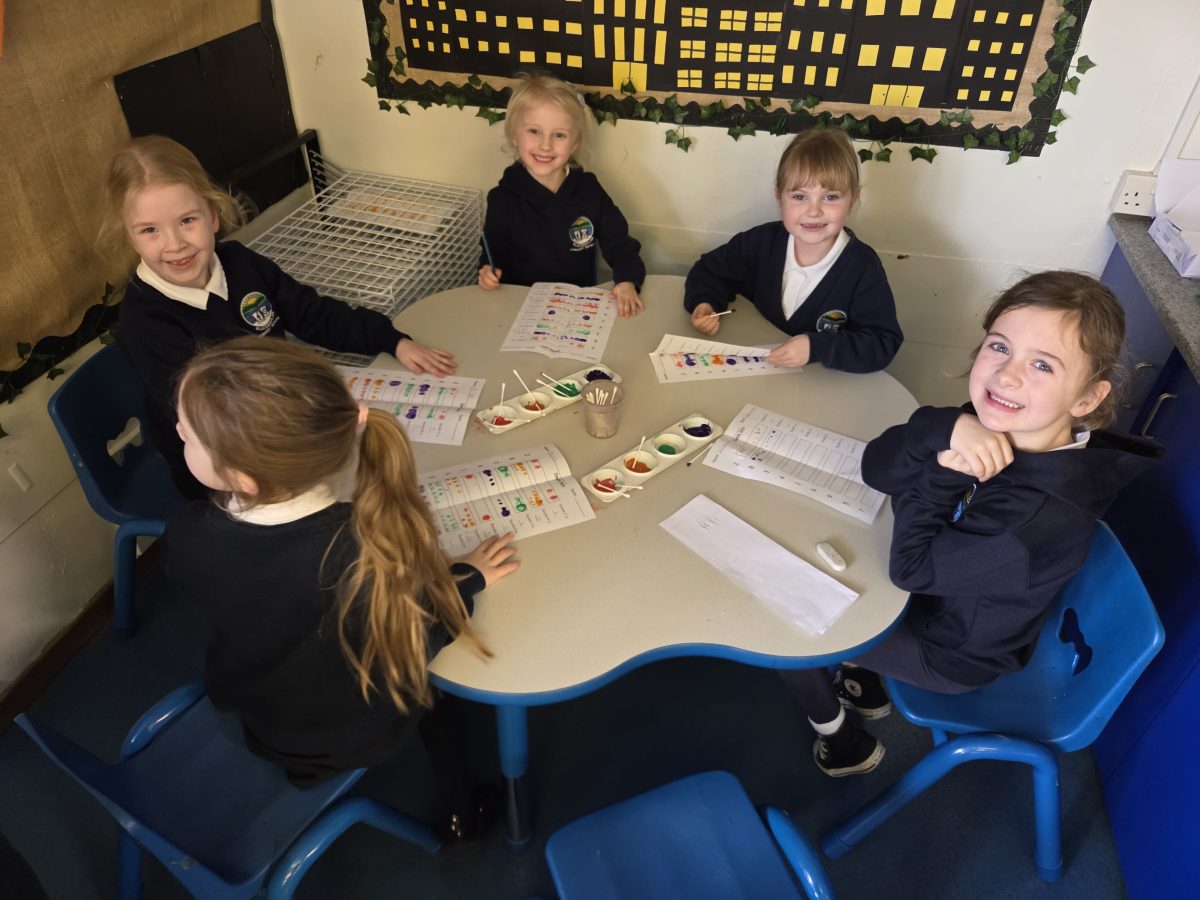 Children enjoying a practical classroom investigation