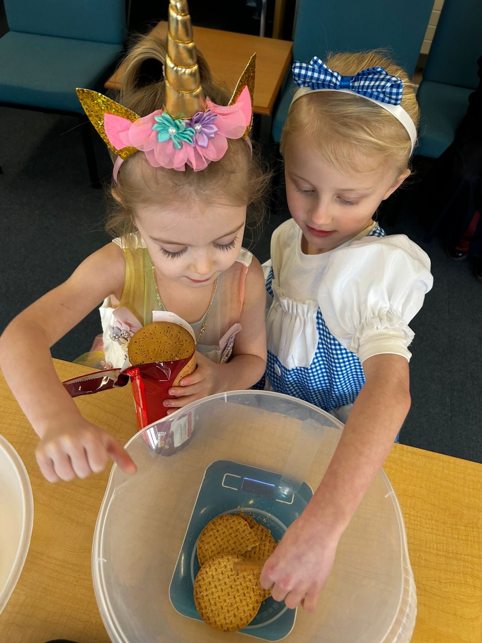 Children learning through a practical classroom activity
